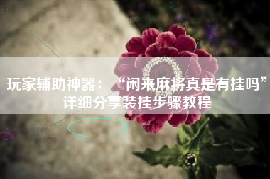 玩家辅助神器：“闲来麻将真是有挂吗”详细分享装挂步骤教程